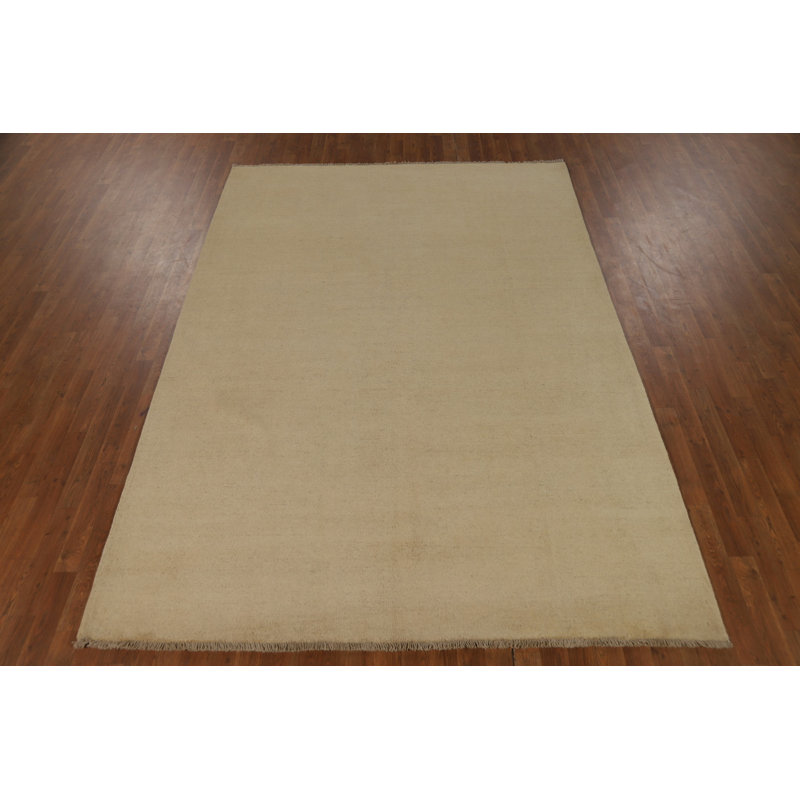 Solid Modern Gabbeh Oriental Area Rug 7x9