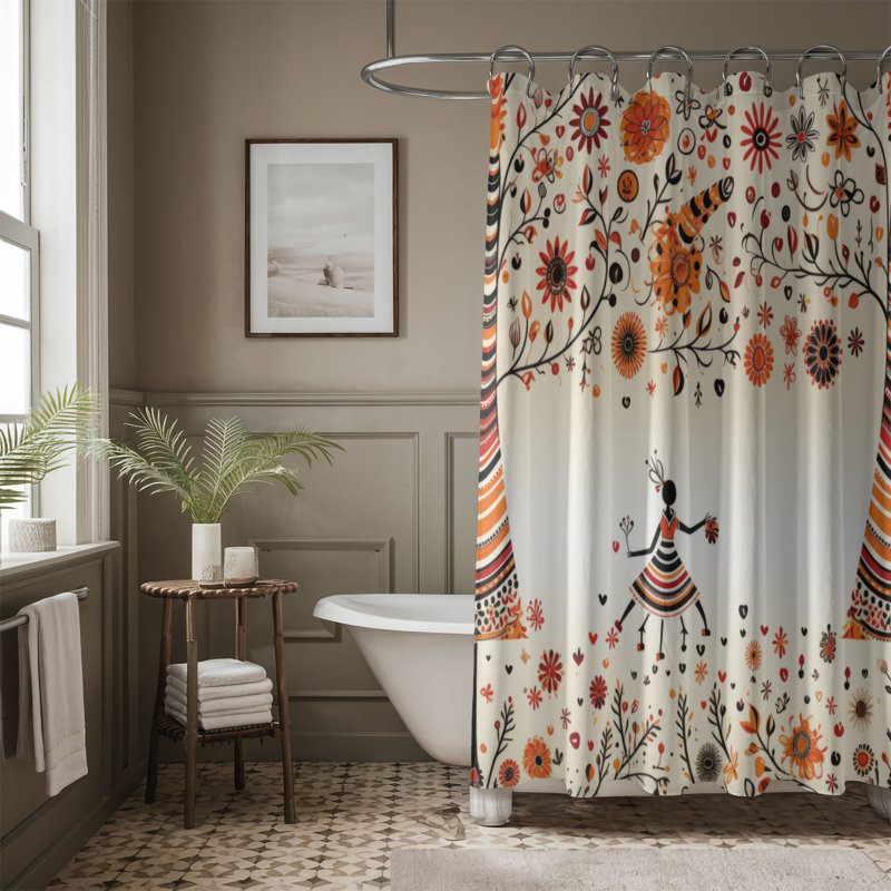 Rideau de douche Botir, H 74 po x l 71 po