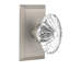 Studio Plate with Oval Fluted Crystal Door Knob-1973834544