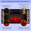 Klarstein 90cm W Black Electric Fireplace