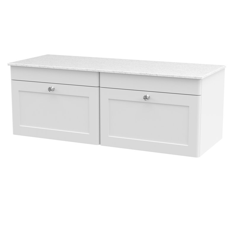 Classique Bathroom Vanity, Satin White, 120cm W