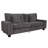 71'' Modern Upholstered Loveseat With Solid Wood Legs, Oversized Sofa With 2 Accent Pillows-1124343841