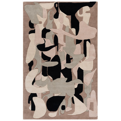 Rodeo Drive 482 Hand Tufted 90% Wool; 10% Cotton Abstract Rug