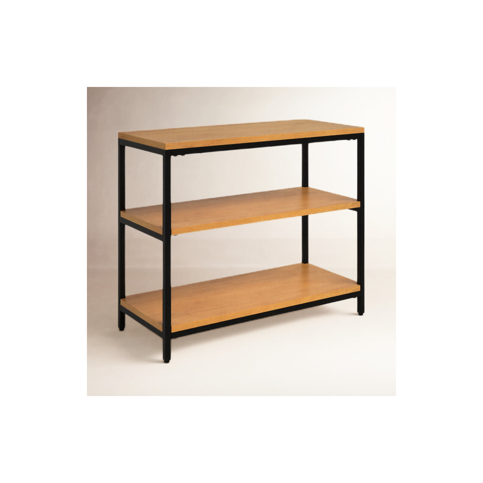 Ferris 25.25" H x 30" W Iron Etagere Bookcase