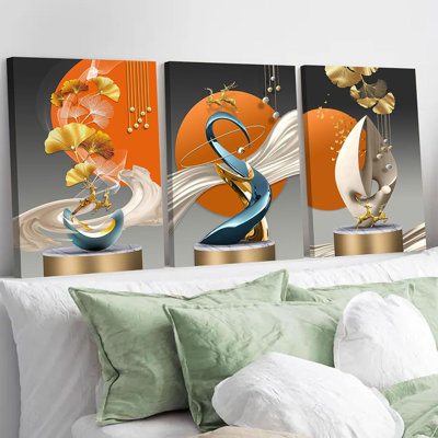 3 Piece Wrapped Canvas Print