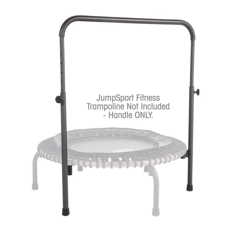 JumpSport 370 Home Gym 39 Heavy Duty Fitness Trampoline with 4-In-1 DVD,  Black