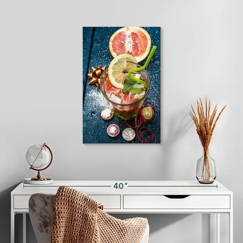 Yarlin - cocktail aux fruits, H 24 po x l 16 po