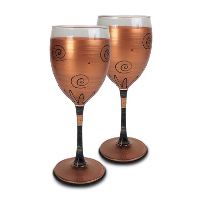 Tuscan Sunset 11 oz. Stemmed Wine Glass