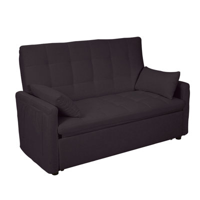 Extra-Large 2-In-1 Fabric Sofa Bed, Double Sofa With Storage Bag, Reinforced Iron Frame, Adjustable Backrest And Cushions, Suitable For Bedrooms, Living Rooms And Outdoor Areas.
