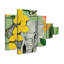 Ensemble de 5 panneaux muraux - Isabelle Ri «Gentle Giant», art mural sur toile pour le salon, la chambre à coucher ou le bureau 