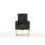 Chaise berçante de salon foncé avec tissu doux, structure et poche latérale pour fauteuil de détente à long terme, repose-pieds réglable, base stable-895455298