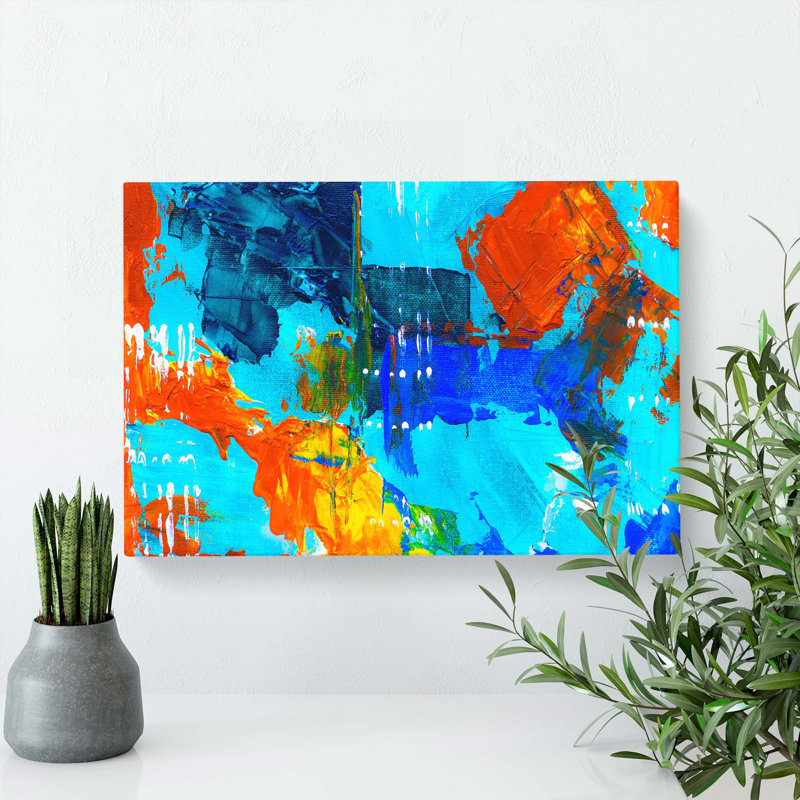 Abstract Art Painting Vol.244 by S.Johnson - Wrapped Canvas, 35cm H x 50cm W x 3cm D