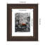 Pruitt Bronze Wood Picture Frame with Mat-505891072