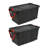 Sterilite 40 Gal Wheeled Industrial Tote, Stackable Storage Bin, Container with Heavy Duty Latches