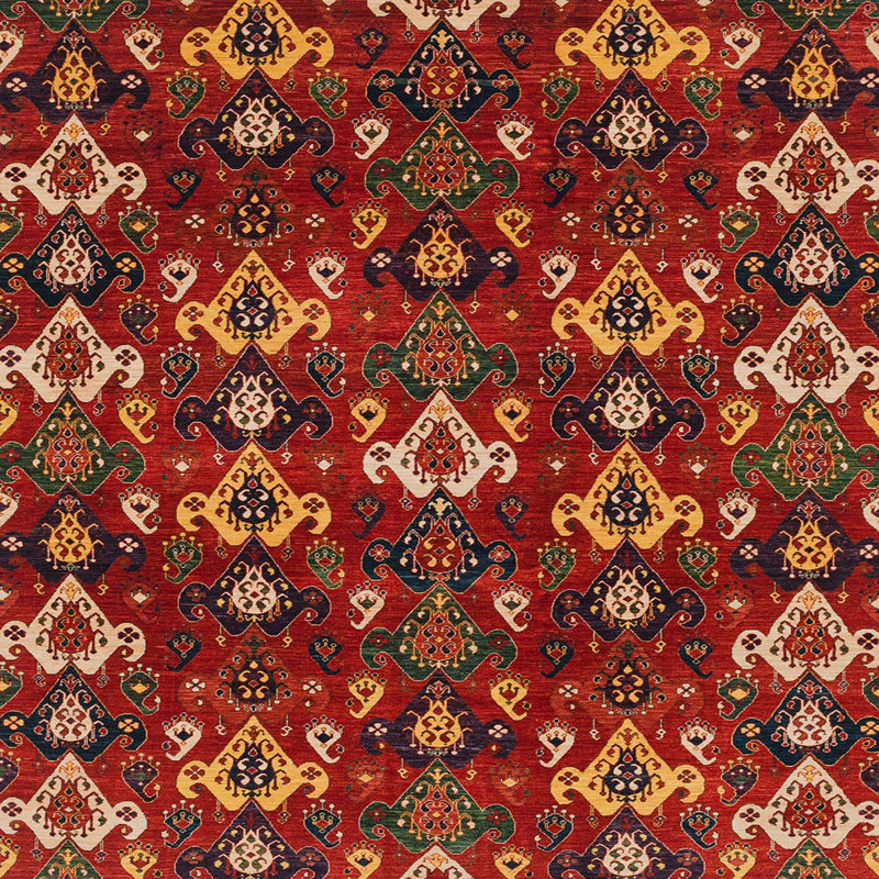 Tapis abstrait 4112, Carré 8 pi