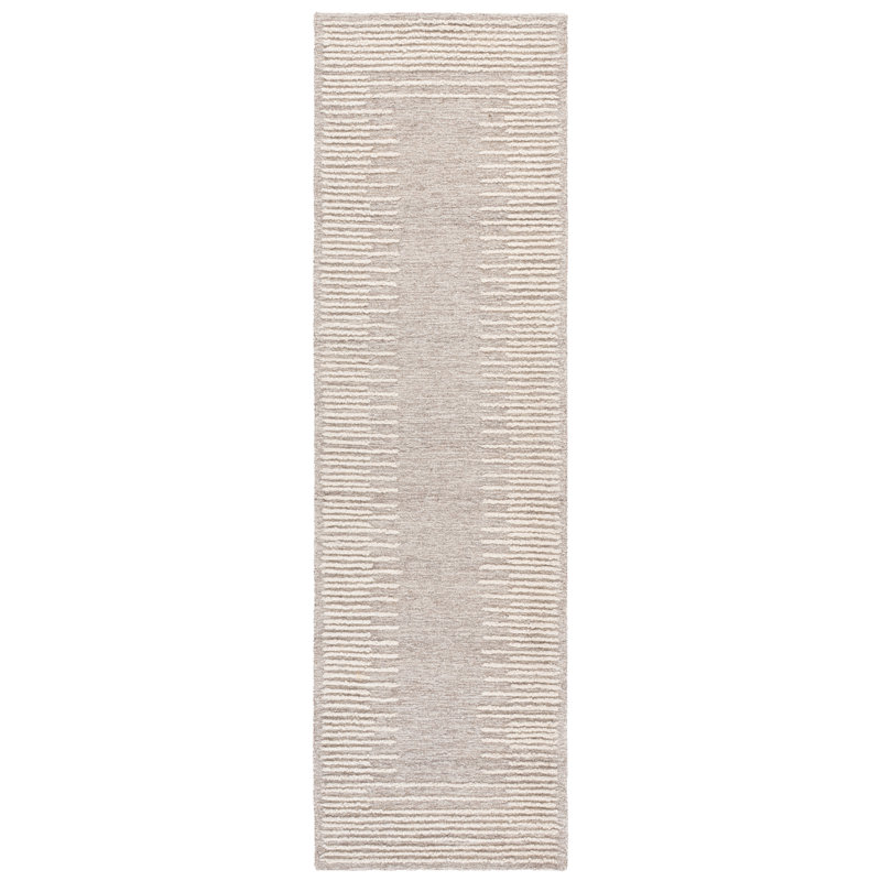 Abstract Hand Tufted Wool, Cotton Solid Color Indoor Rug, Runner 2'3" x 8'