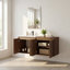 Meuble-lavabo simple flottant 24 po avec lavabo en céramique et conception sans poignée-132960820-132960822