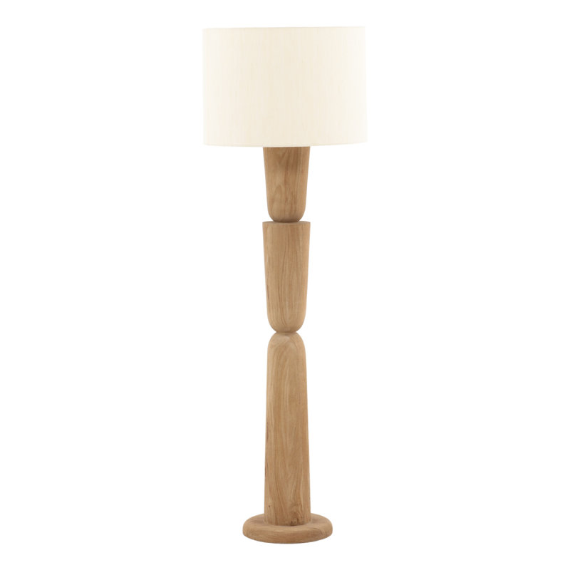 Lampe sur pied Glenridge brun clair