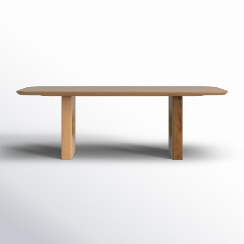 Amadeus 90'' White Oak Veneer Dining Table
