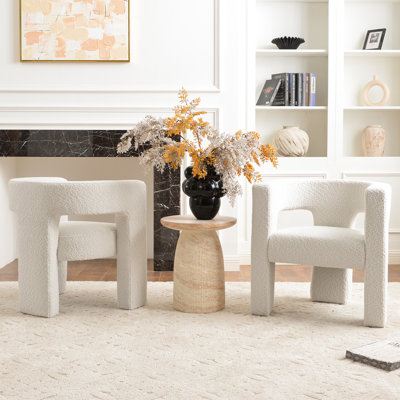 Ensemble de 2 fauteuils Brodee Boucle