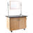 Mobile Science Cart with Inner Drawers, Shelf, Sink and Whiteboard/Mirror