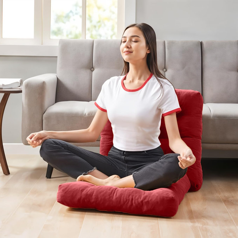 Barraza Cotton Indoor / Outdoor Sqaure Cushion, Burgundy
