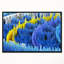 « macro render structure blue yellow », reproduction d’impression sur toile tendue encadrée-26669078