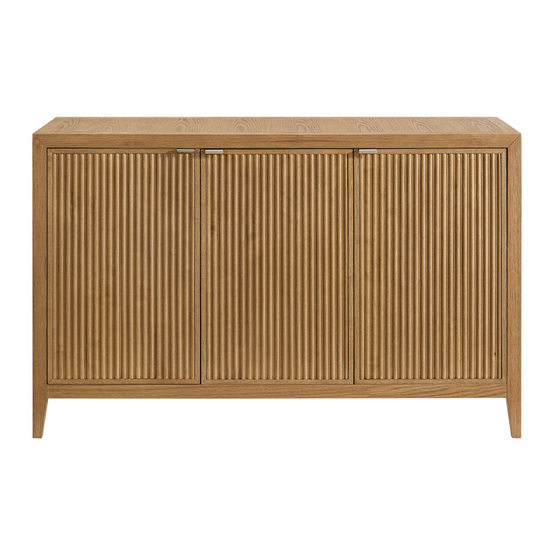 Kendal Platform Reeded 54" Sideboard In Enhanced Oak, 34" H x 54" W x 18" D