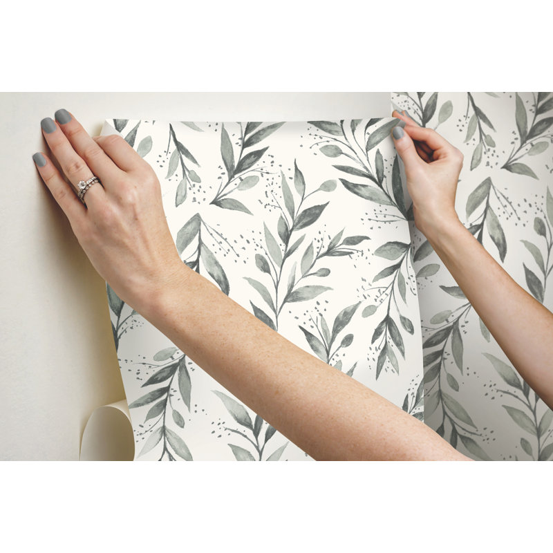 Papier peint adhésif Magnolia Home Branch, gris