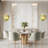 3-Layers Round Colorful Shell Glass Wall Light