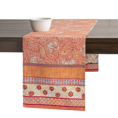 Maison d'Hermine Harvest Festival 100% Cotton Table Runner - Double Layer - 14.5" x 72"