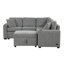 Canapé-lit modulaire convertible en L 84,7 po-2007223021-2007223025-2007223024