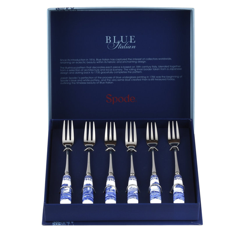 Classic Blue Italian - Pastry Forks
