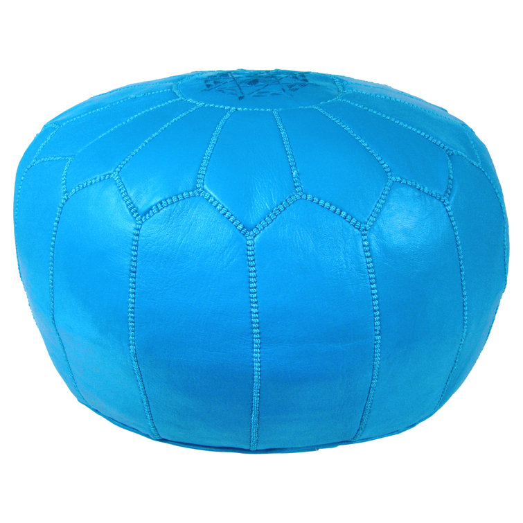 Cherise Moroccan Leather Pouf