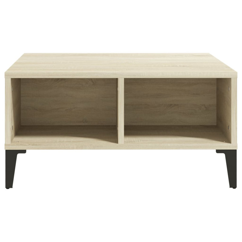 Alexzandre Four Leg Coffee Table with Storage, Sonoma Oak/Black