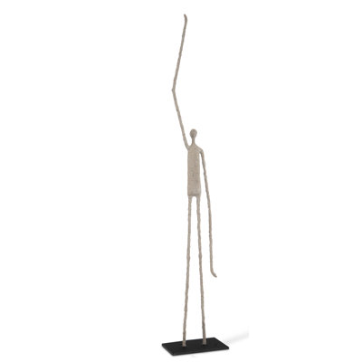 Figures Human One Arm up Statue
