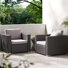 Chaise longue d'extérieur en osier Haryss