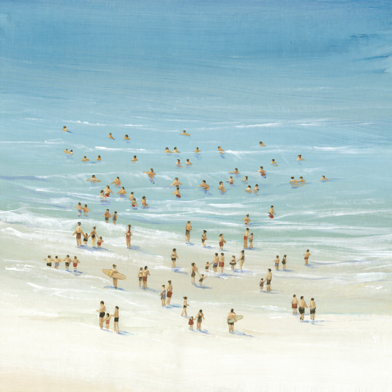 Ocean Swim II by Tim OToole - Wrapped Canvas Painting, 91cm H x 91cm W x 3.8cm D