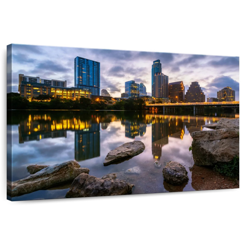 Sireci Austin City Reflection, 8" H x 12" W