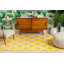 Arbaaz Star Bright Yellow/White Kids Trellis Playroom Rug-16786973