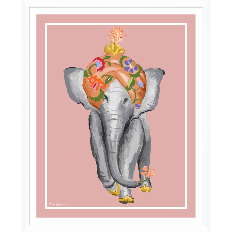 Procession In Orange Giclee Print by Dana Gibson, Pink