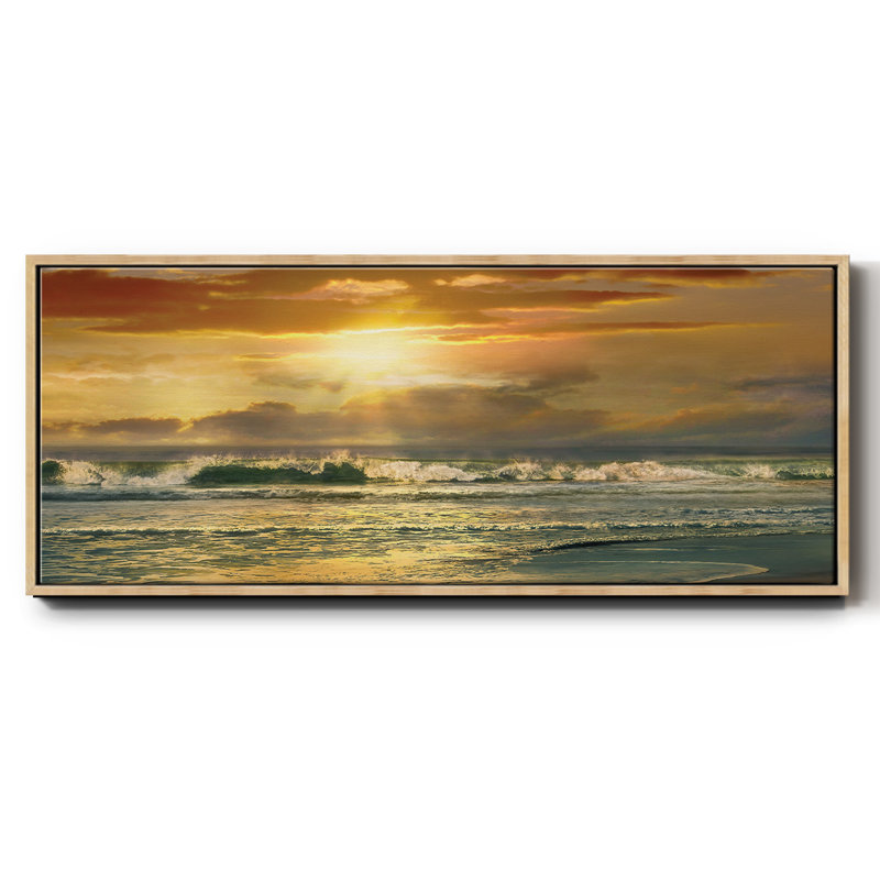 " Close To Malibu ", 8" H x 20" W x 1.5" D, Natural