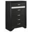 Maddielynn 5-piece Queen Bedroom Set Black-181099035-181099036-185850733