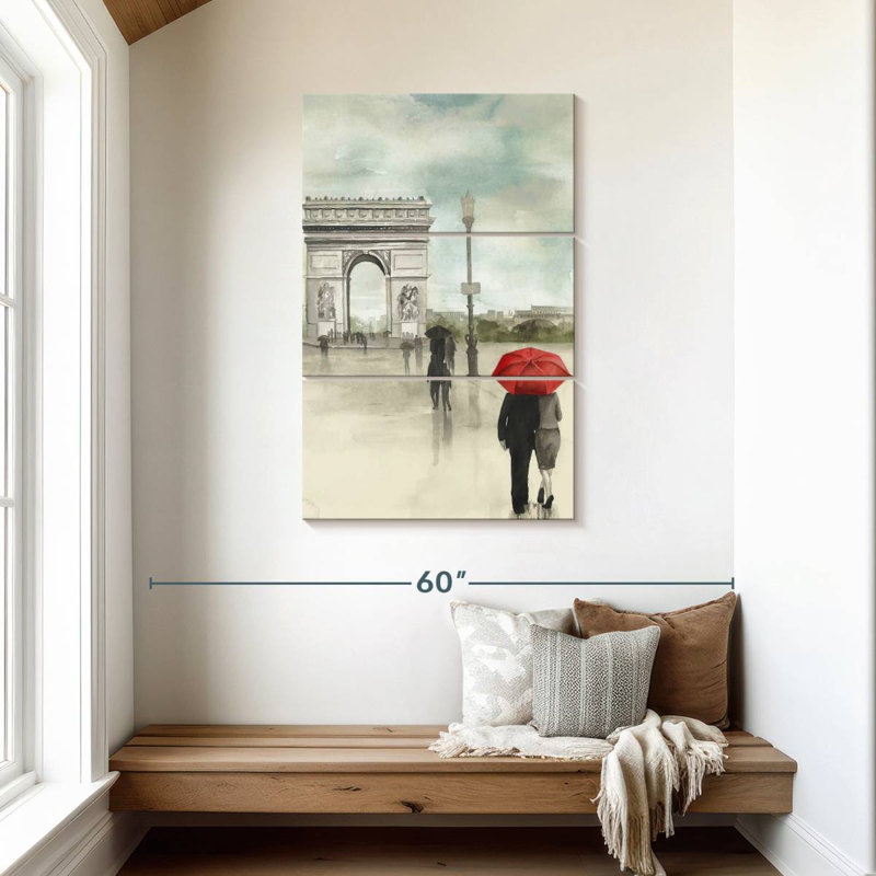 Rainy Day Lovers II, H 45 po x l 28 po