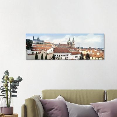 Church In A City, St. Nicholas Church, Mala Strana, Prague, Czech Republic - Wrapped Canvas Panoramic Print