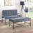 Grey Industrial Bench With Soft Upholstery For Bedroom Style Velvet A Relaxing Atmosphere