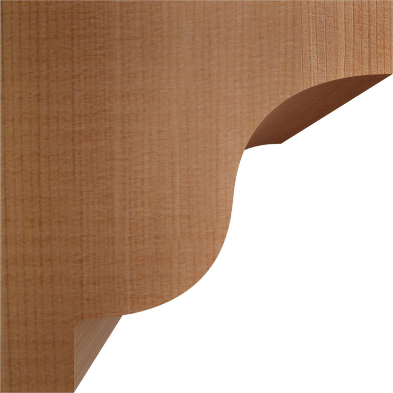 Newport Corbel, H 6 po x l 5,5 po x P 6 po, Cèdre rouge, Lisse