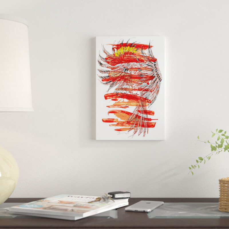 Impression sur toile tendue aves, H 40 po x l 26 po x P 1,5 po, Toile tendue, Pas de tapis