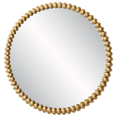 Herb Metal Round Wall Mirror