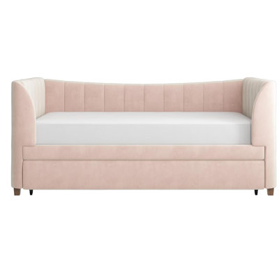 Ricketts Twin Upholstered Daybed with Trundle by Mercer41